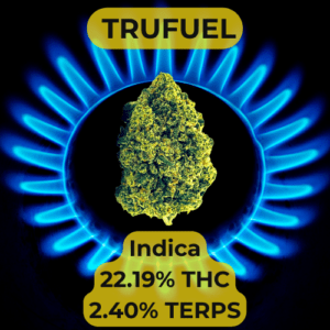 Trufuel is a Indica Cannabis flower that we sell in our Cannabis dispensary in Oklahoma City